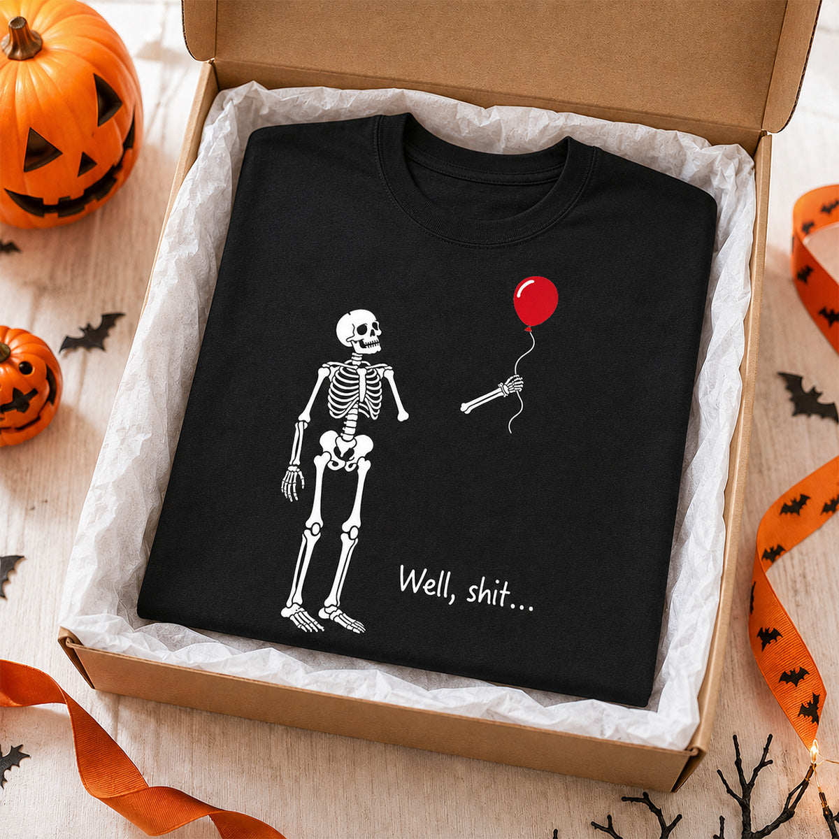 Trendy Funny Skeleton Shirt - Halloween Costume
