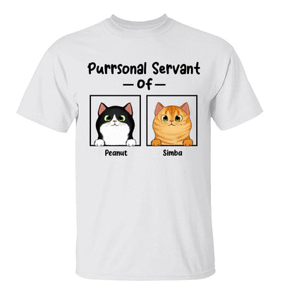 Purrsonal Servant Fluffy Cats In Square Personalized Shirt