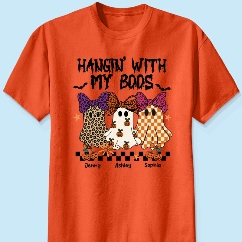 Hanging with my Boos Personalized Matching Besties Sweatshirt, Fall Gift for Besties