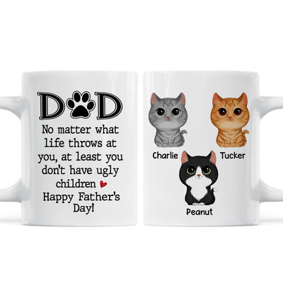 Cat Dad No Matter What Happy Father‘s Day Personalized Mug