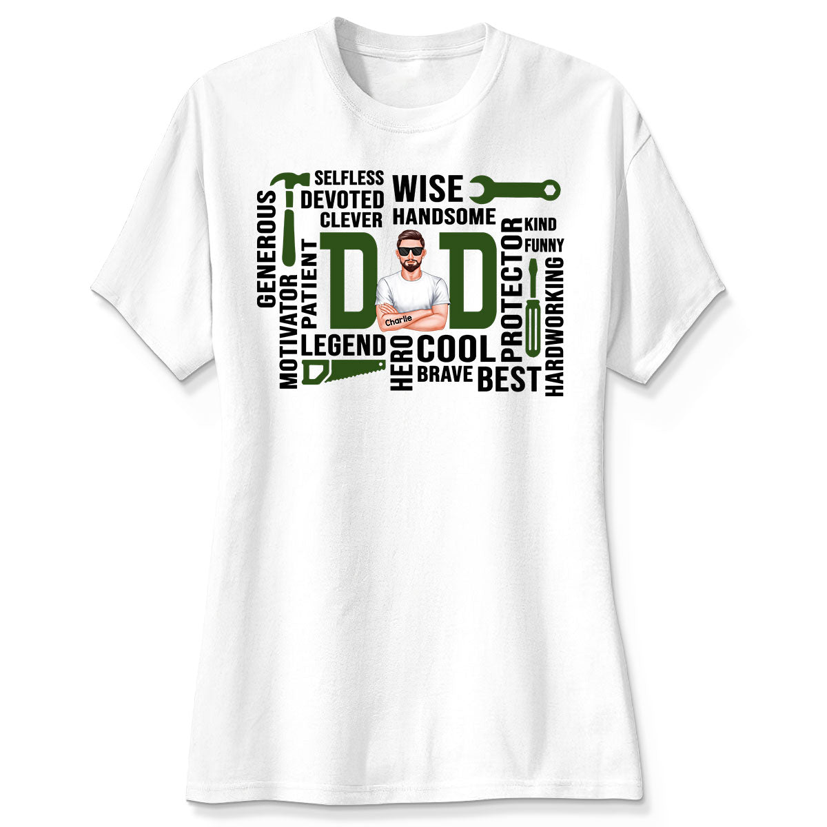 Dad The Man The Legend Definition Word Art Cool Gift For Dad Personalized Shirt