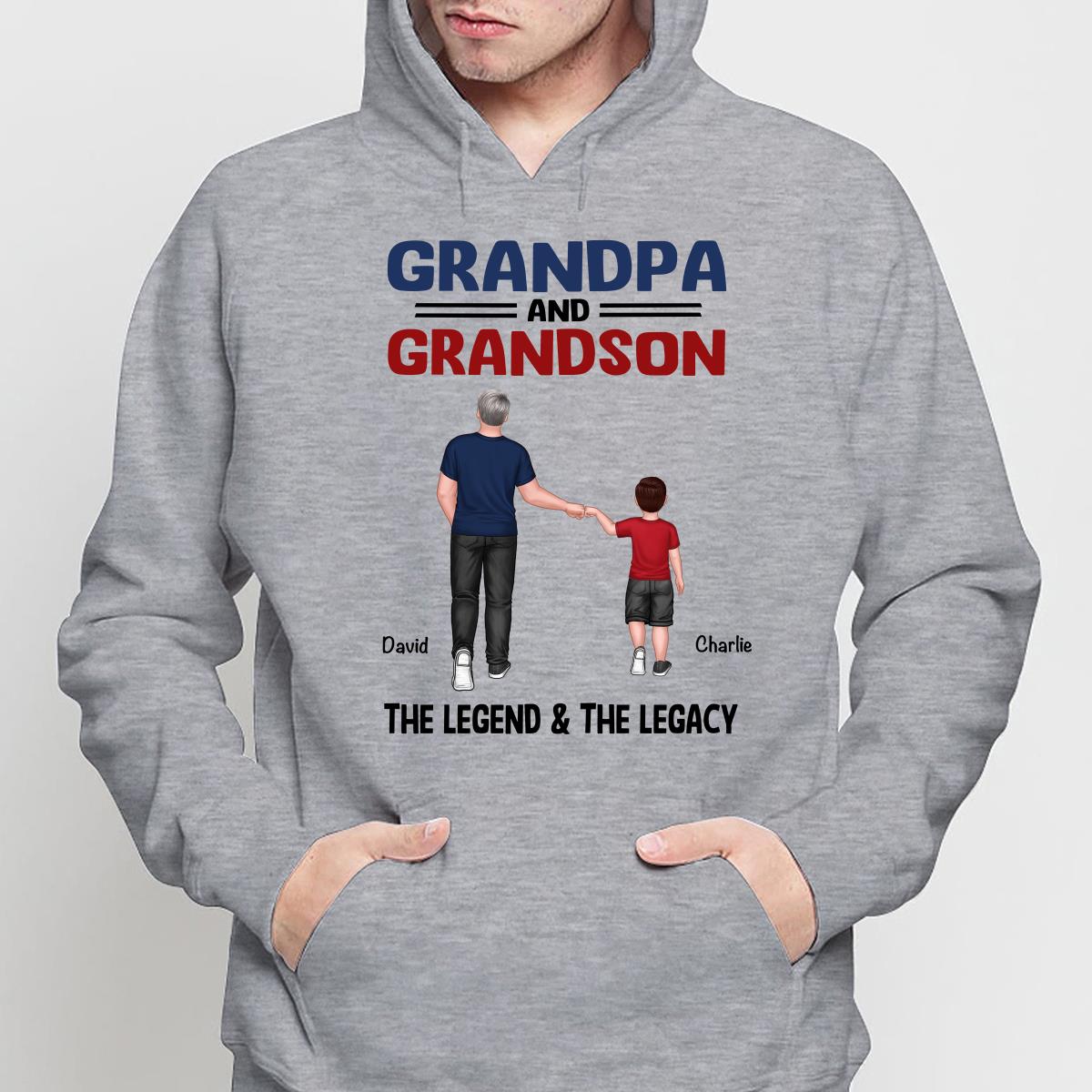 Grandpa Grandkids Legend Legacy Personalized Shirt
