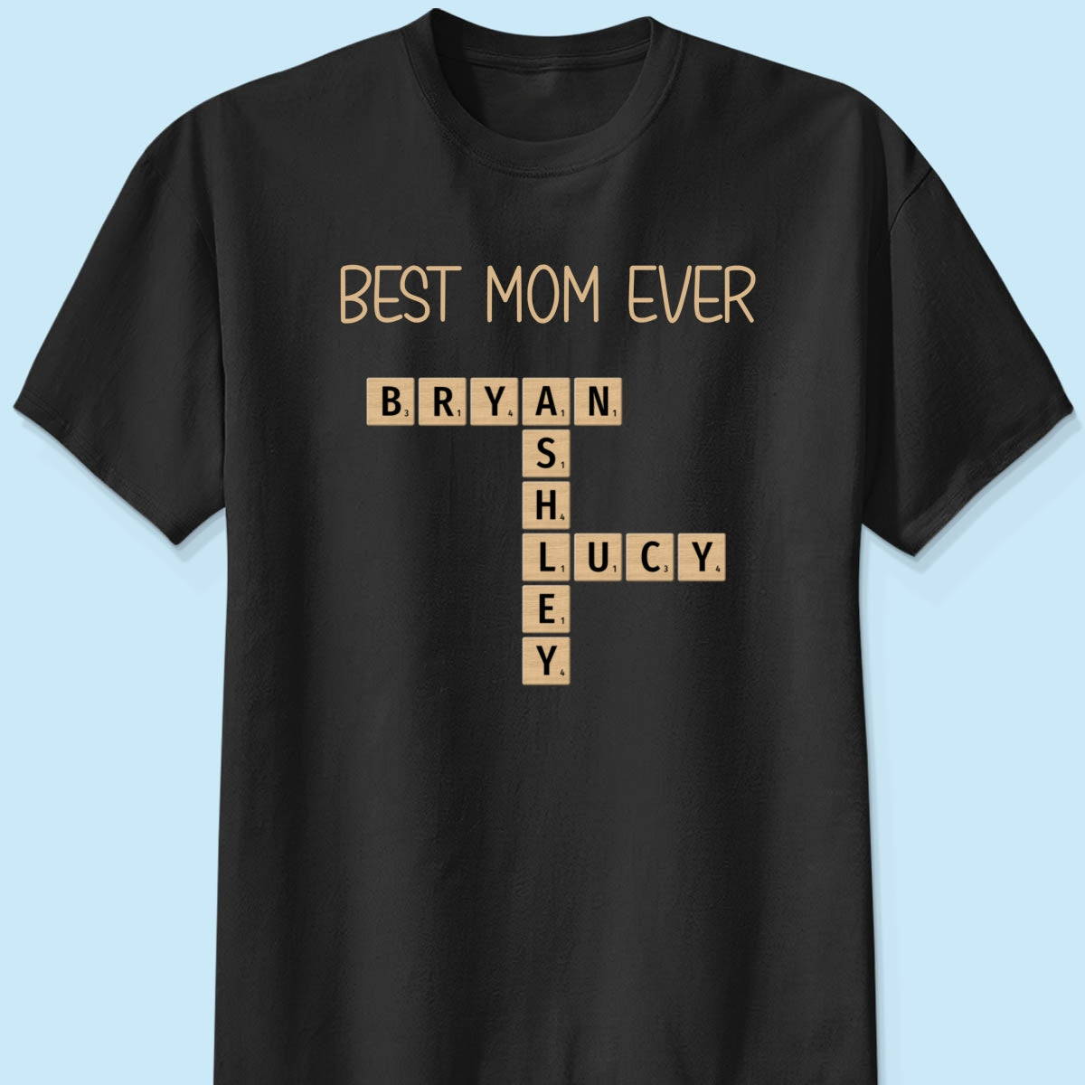 Custom Text Create Your Own Crossword Puzzle Personalized Dark Color Shirt