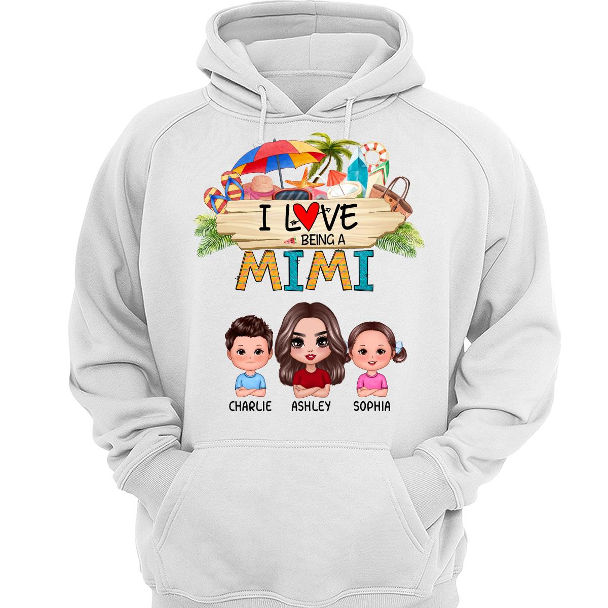 Love Being A Grandma Summer Pattern Personalized Shirt