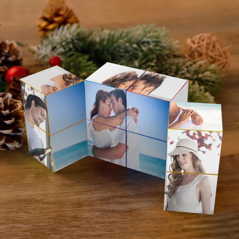 Eternal Love Custom Couple Photo - Personalized Cube - Wedding Gift, Anniversary Gift, Birthday Gift, Christmas Gift For Him, For Her