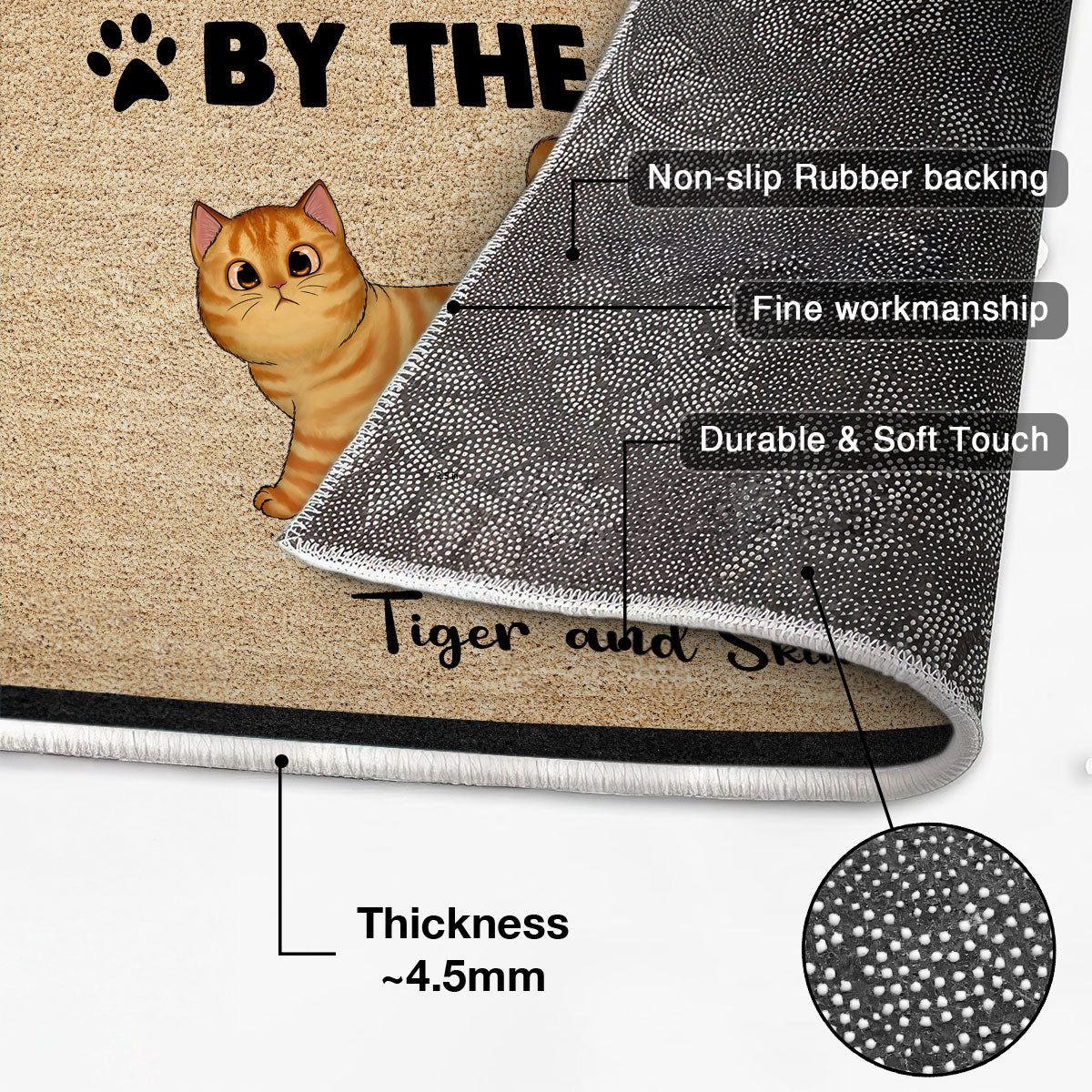 All Visitors Must Be Approved By Cats Home Decor Gift For Cat Lovers Personalized Doormat