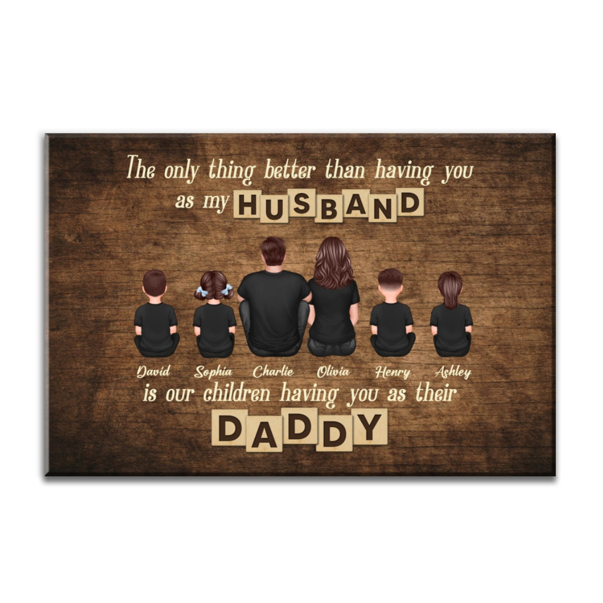 The Only Thing Better Than Being My Husband Personalized Wrapped Canvas, Gift For Dad
