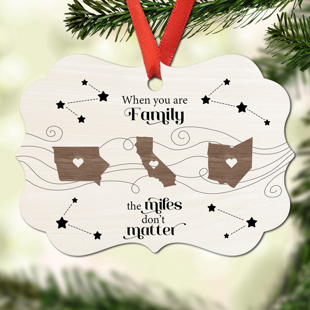 Personalized Family Christmas Ornaments / Togetherness Ornament