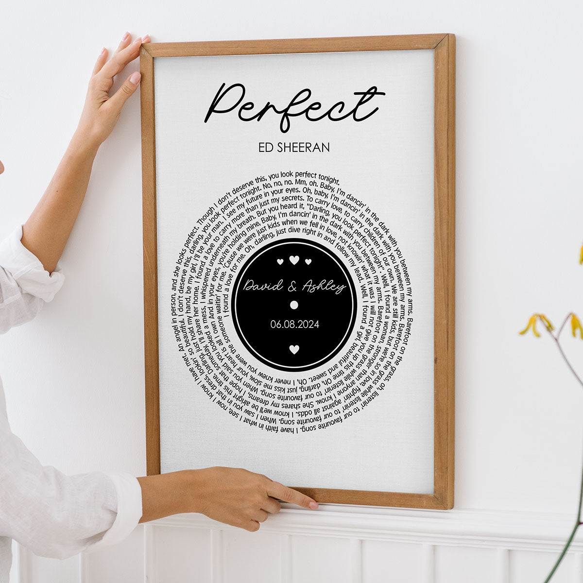 Couple Favorite Song Vinyl Record Personalized Poster, Heartfelt 2025  Gift For Couple, For Him, For Her
