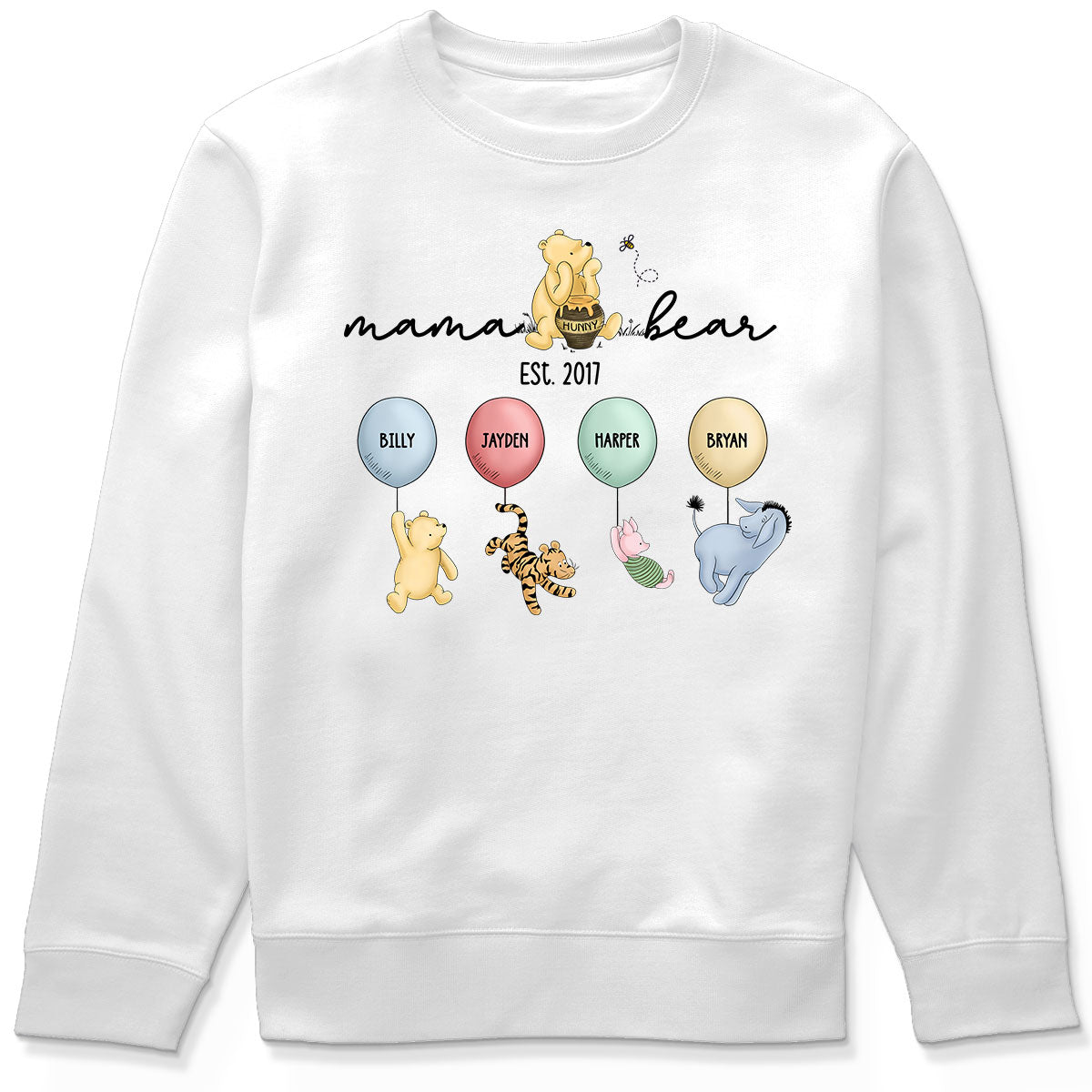 The Grandest of Tales: A ‘Winnie The Pooh’ Parade of Grandkids! - Customized by You, Gift For Grandma, Gift For Mom