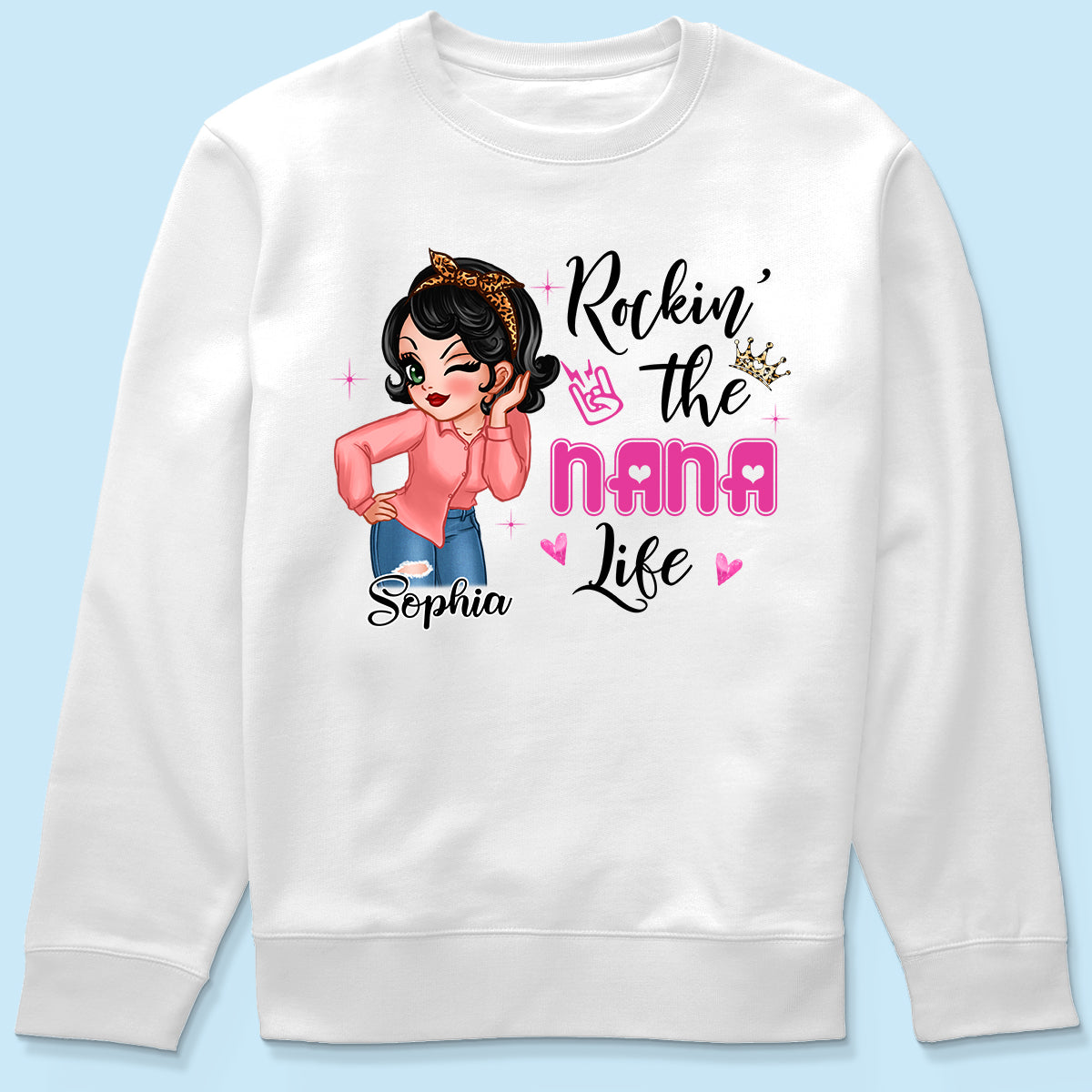Grandma Life Sassy Girl Personalized Shirt
