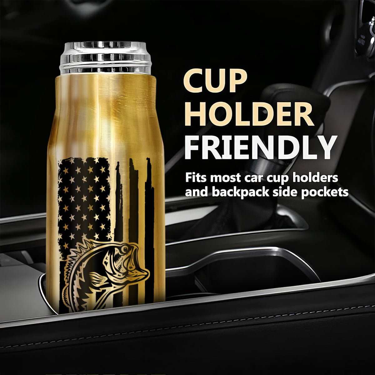 Unique Gift For Men By Hobbies Camping Fishing Hunting Golf Personalized Bullet Tumbler
