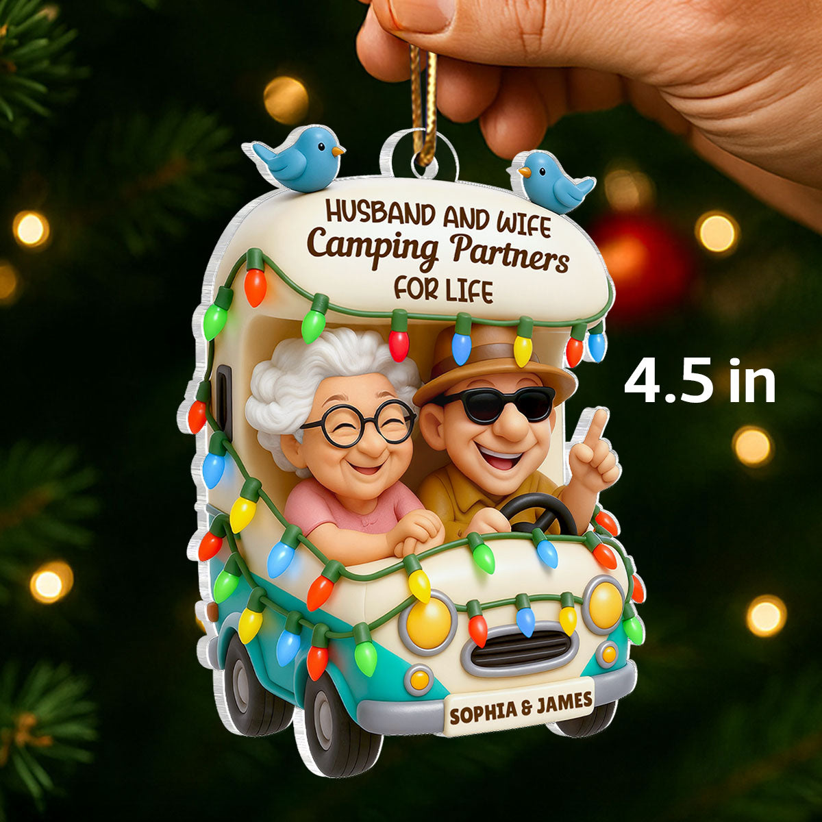 Baby Let's Enjoy Life Together - Personalized Acrylic Ornament - Christmas Gift For Him, For Her, For Couple