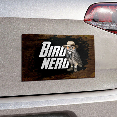 Bird Nerd Funny Gift for Bird Watcher Twitcher Bird Lover Personalized Car Magnet