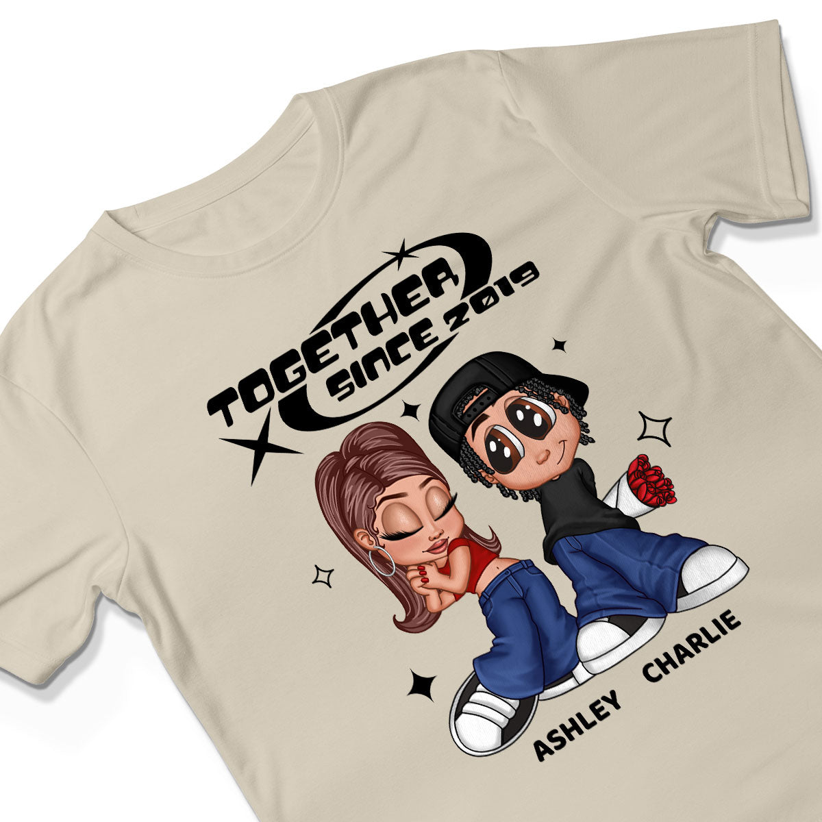 Y2K Couple Together Since Personalized Shirt, Perfect 2025  Gift For Him For Her