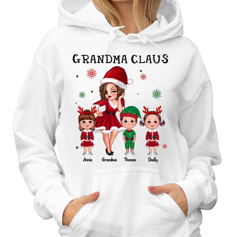 Grandma Claus Pretty Woman Christmas Personalized Shirt