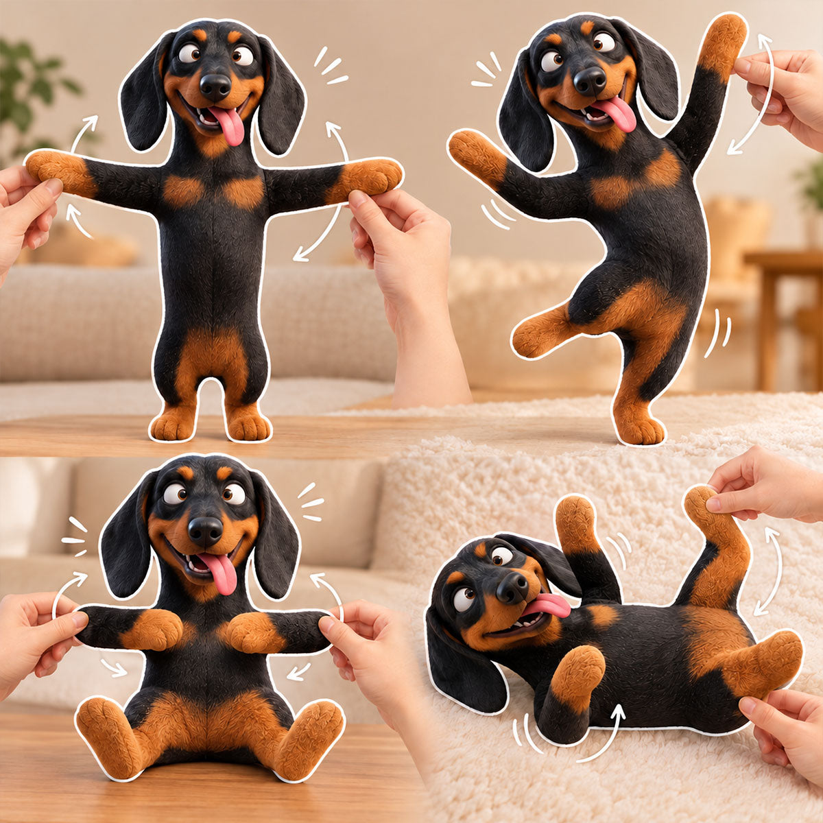 Custom Dog Cat Mini Me Plush from Photo - Personalized Flush Toy - Funny Christmas Gift for Dog Cat Lovers, Pet Mom, Pet Dad Gift