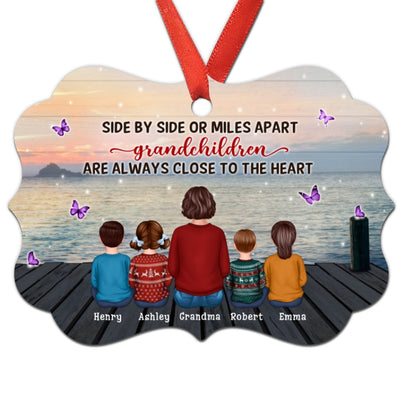 Grandchildren Close To Heart Grandma On Bridge Personalized Christmas Ornament