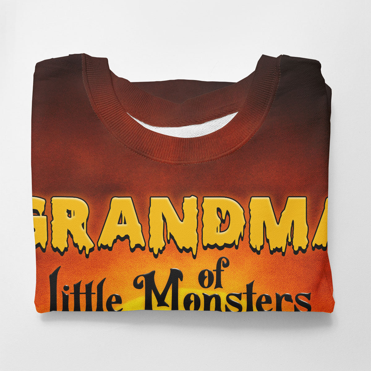 Grandma Mom Little Monsters Personalized 3D Sweatshirt, Halloween gift for Grandma