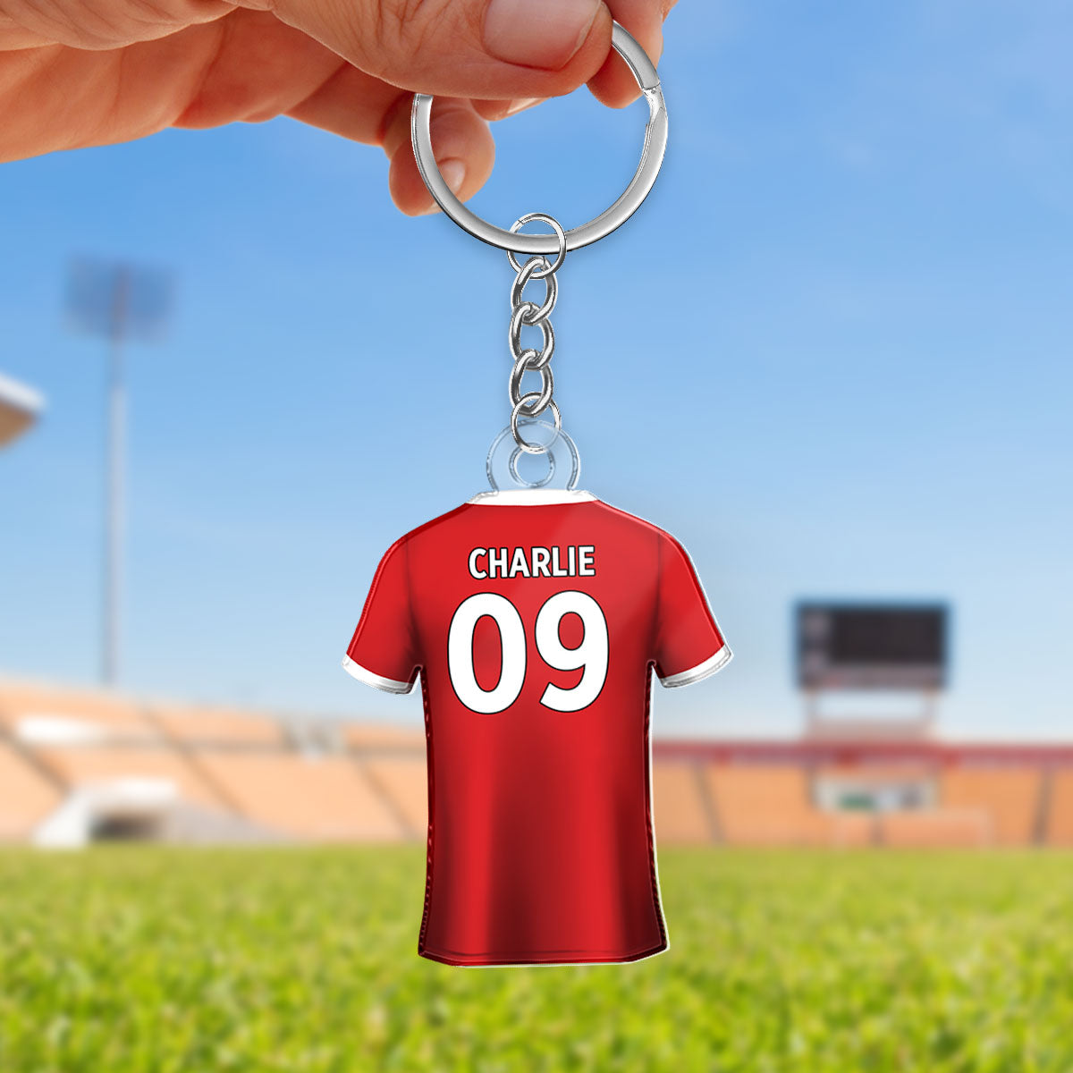 Soccer Shirt Any Name, Any Number, Any Team Personalized Acrylic Keychain