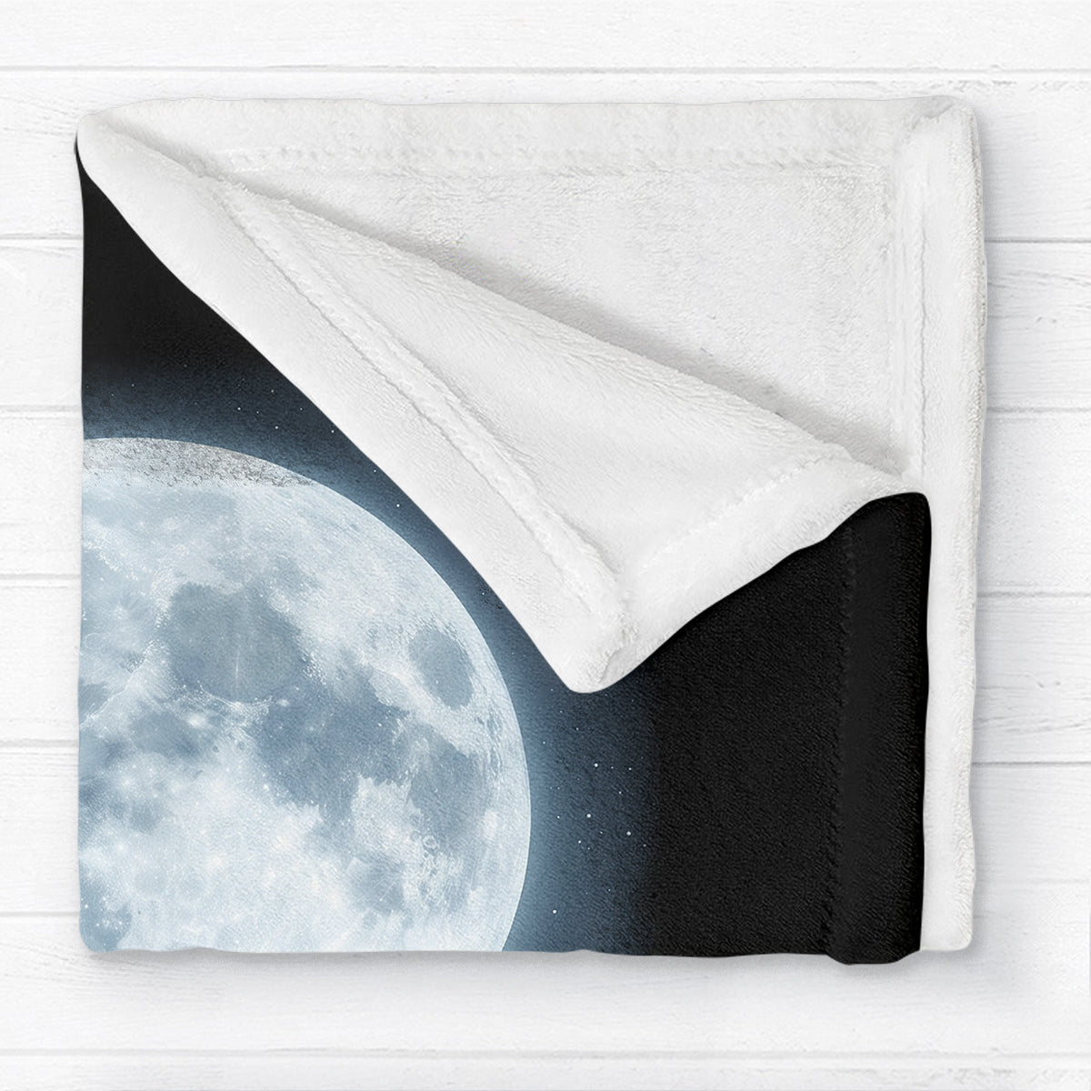 Cat Howling to the Moon Custom Pet Photo - Personalized Fleece Blanket - Halloween Gift for Cat Lovers