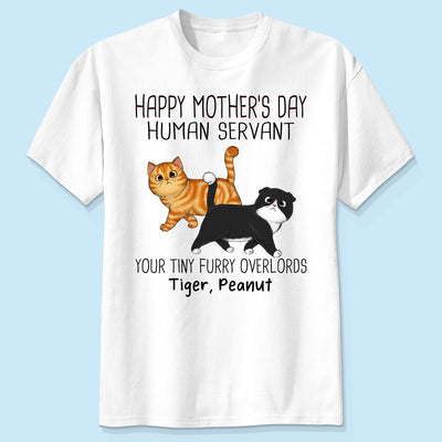 Walking Cats Happy Mother‘s Day Cat Human Servant Personalized Shirt