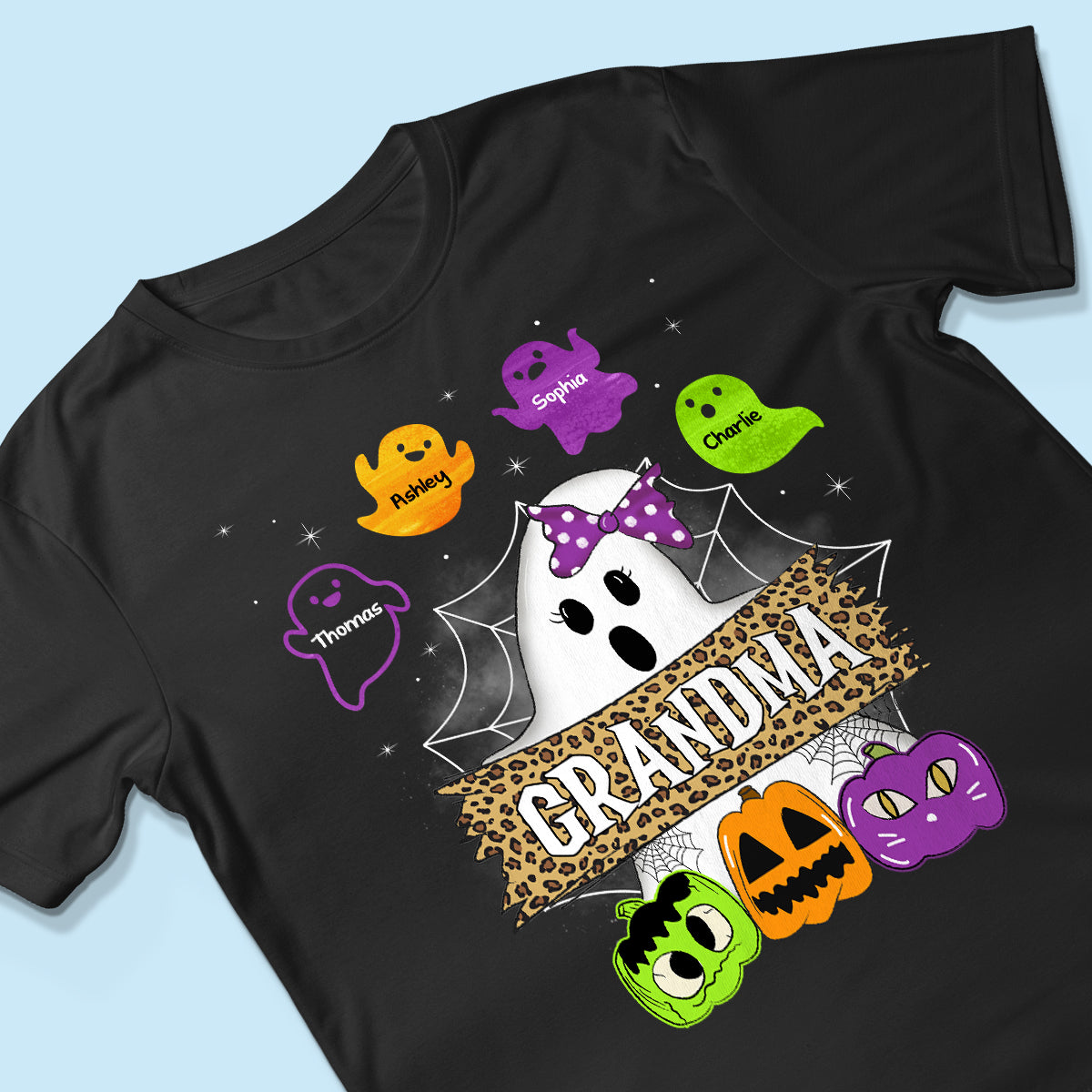 Grandma Mom Boo Crew Personalized Shirt