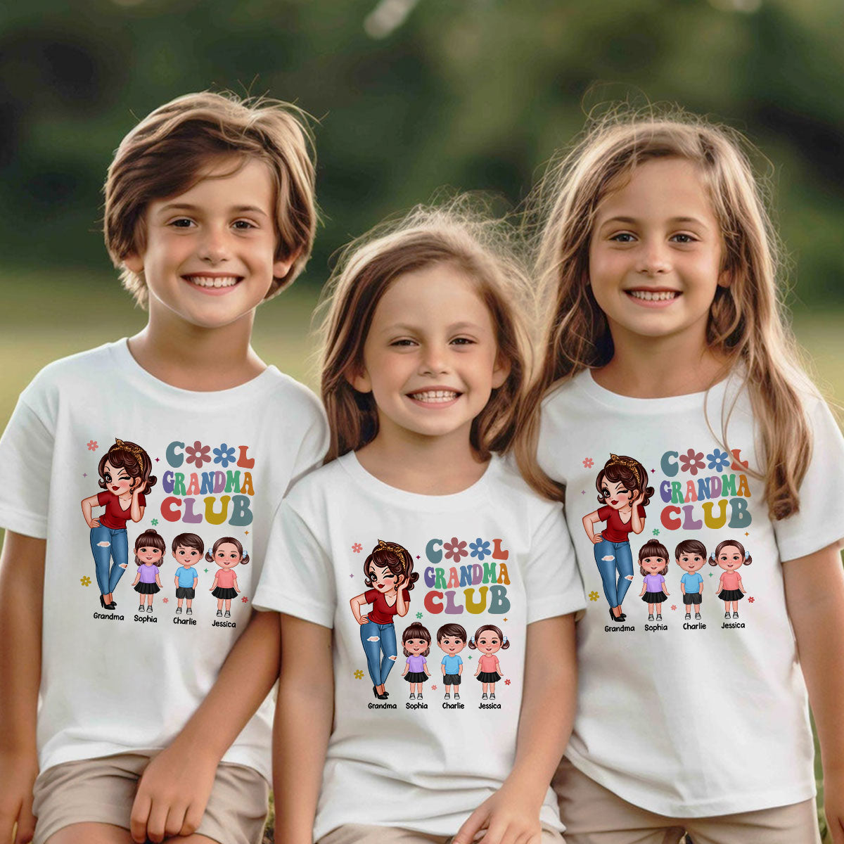 Cool Grandma Club Personalized Youth Shirt