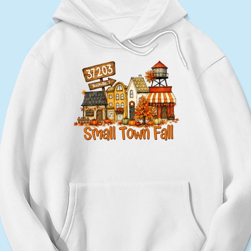 Custom Zip Code Fall Town - Personalized Shirt - Gift for Her