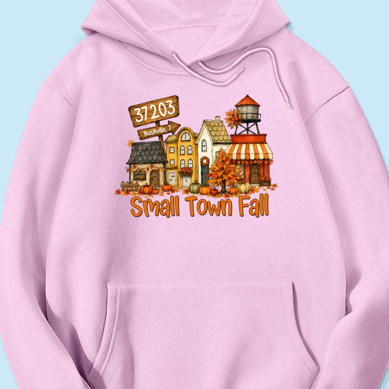 Custom Zip Code Fall Town - Personalized Shirt - Gift for Her