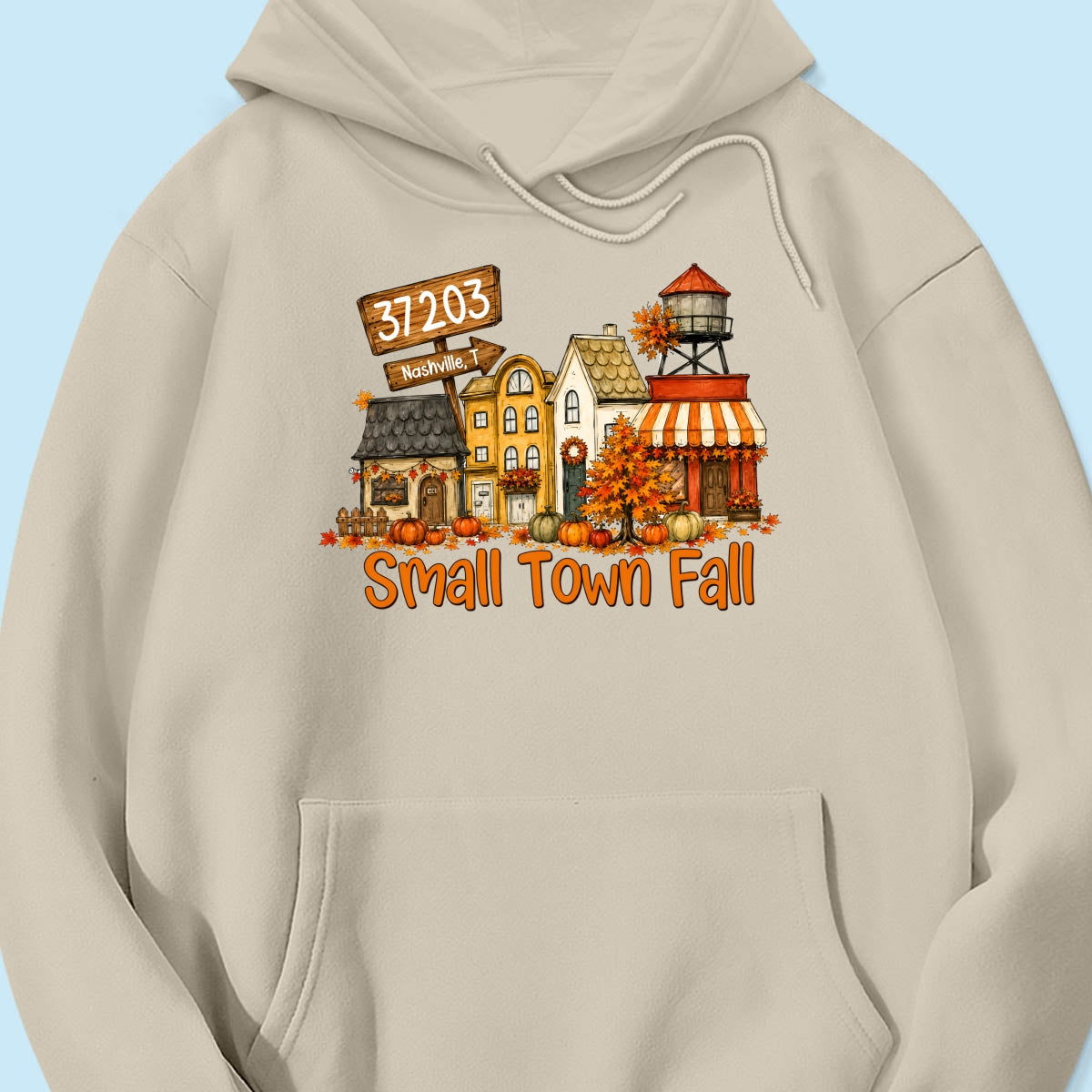 Custom Zip Code Fall Town - Personalized Shirt - Gift for Her