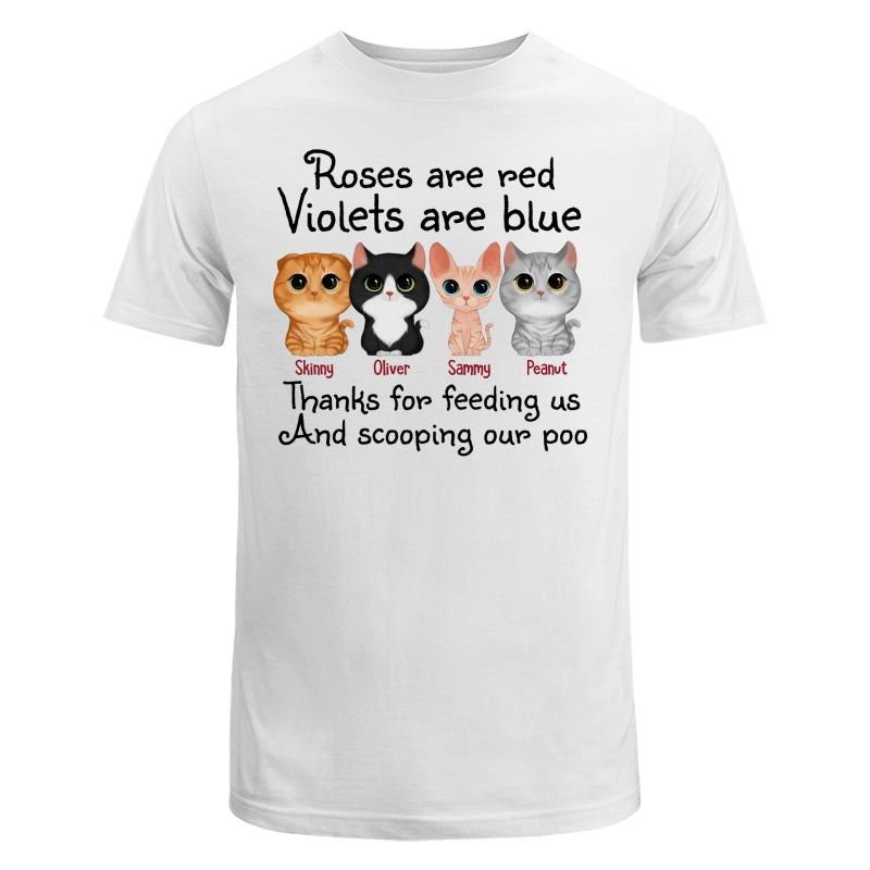 Thanks For Feeding Us Watercolor Cute Cats Personalized Shirt