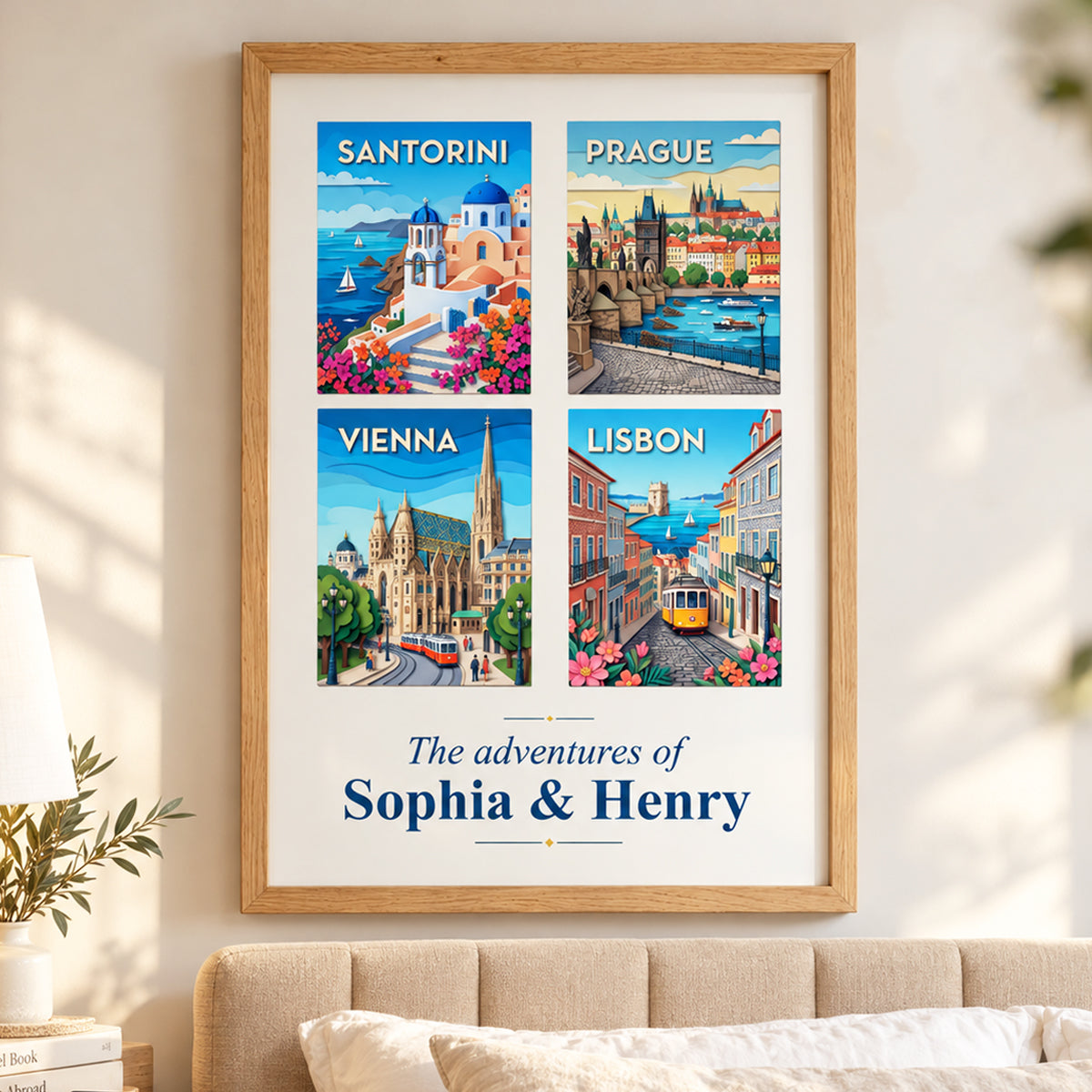 Our Adventures The Places You Visited - Personalized Poster - Traveling Destination Wall Art, Home Decor Gift For Traveling Lovers