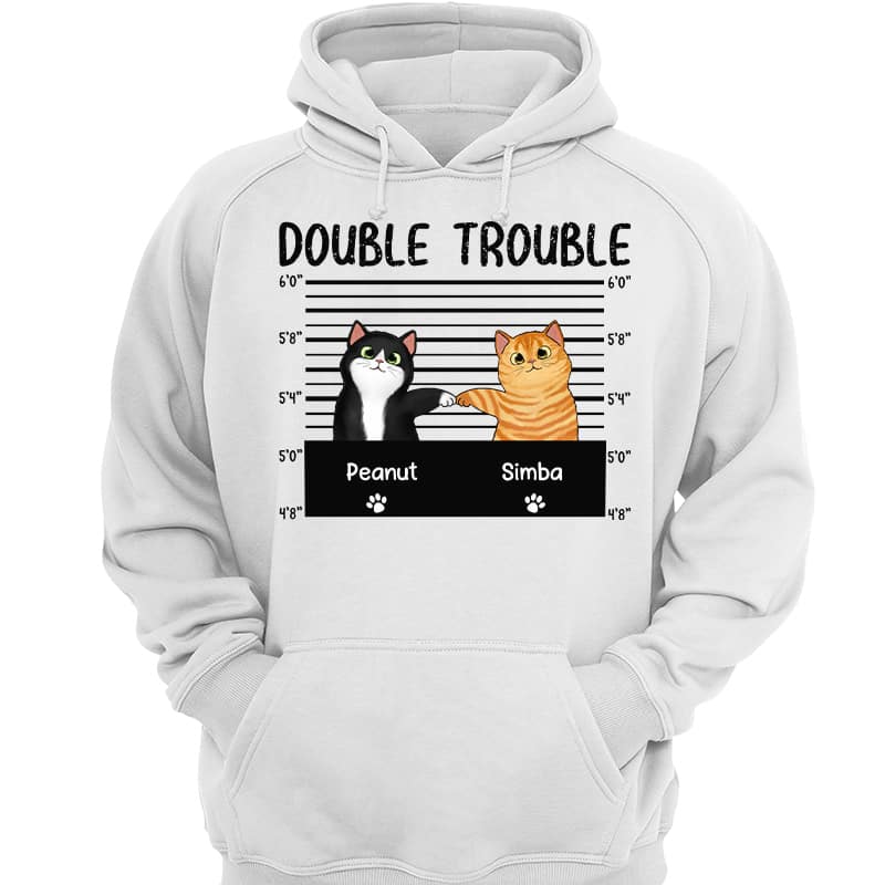 Double Trouble Fluffy Cats Fist Bump Personalized Shirt