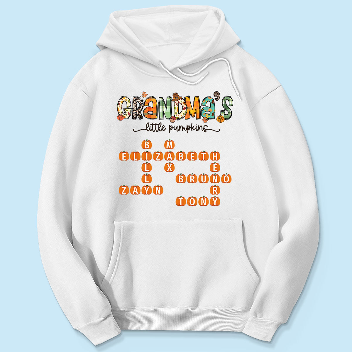 Grandma's Little Pumpkins Fall Season Personalized Shirt