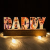 Daddy To Us You Are The World Photo Collage Personalized LED Night Light, Father's Day Gift For Your Men