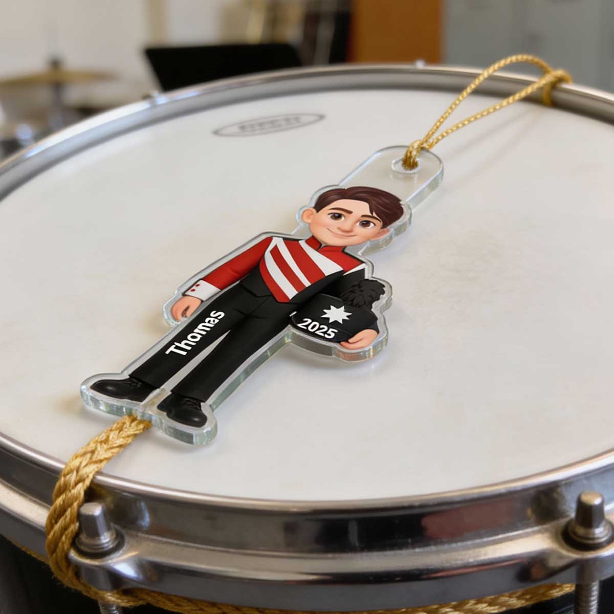 3D Effect Marching Band - Personalized Acrylic Car Hanger - Gift For Granddaughter, Grandson, Daughter, Son, Teen, Kid
