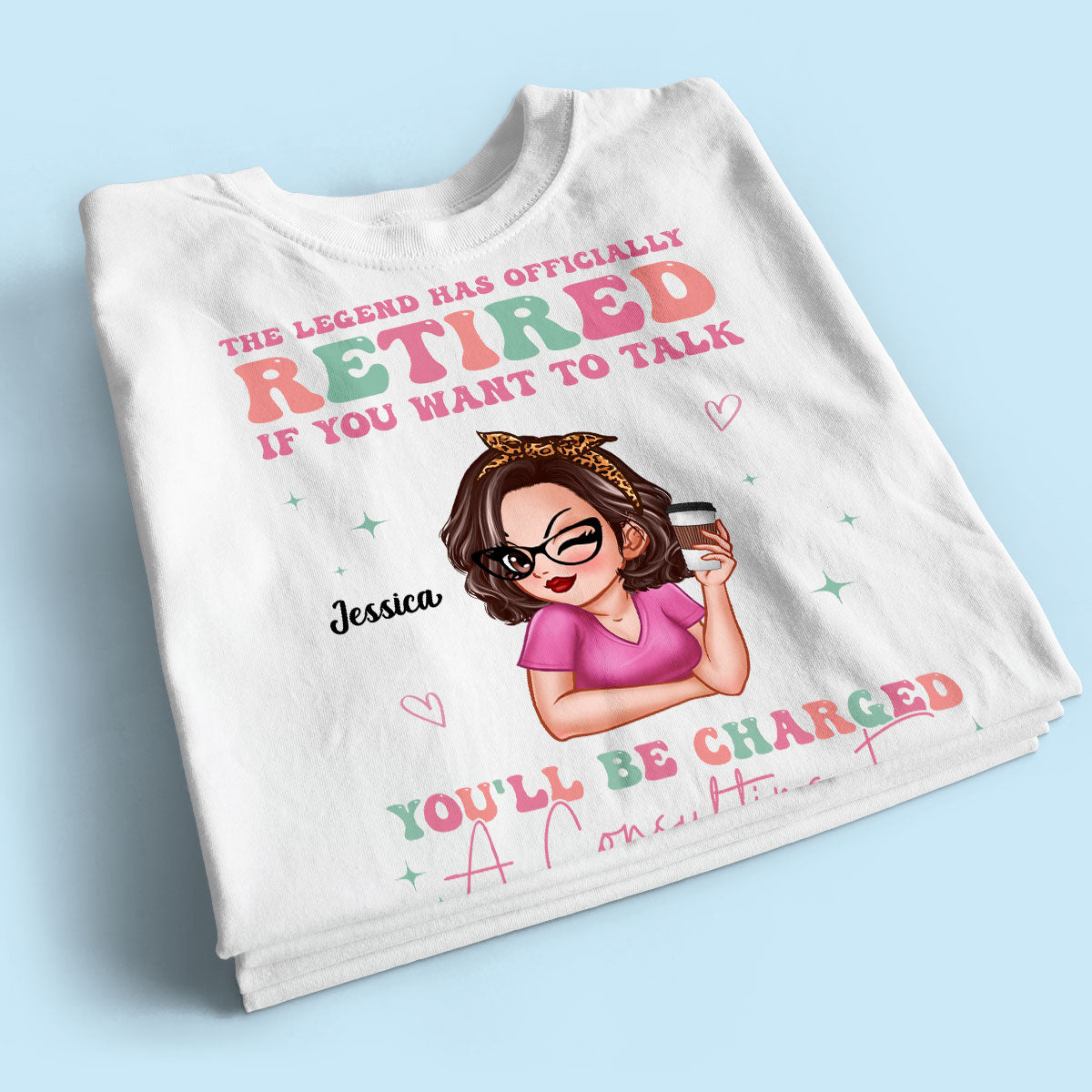 The Legend Has Officially Retired Personalized Shirt, Gift for Mom, Grandma, Bestie