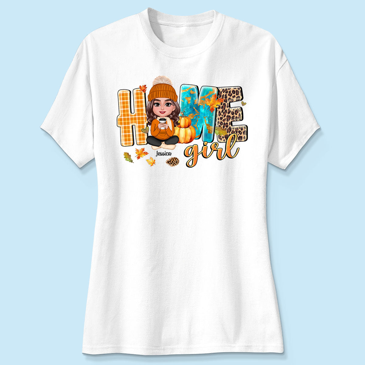 Home Girl Fall Cozy Season Personalized Shirt