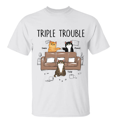 Naughty Flfuffy Cats Personalized Shirt