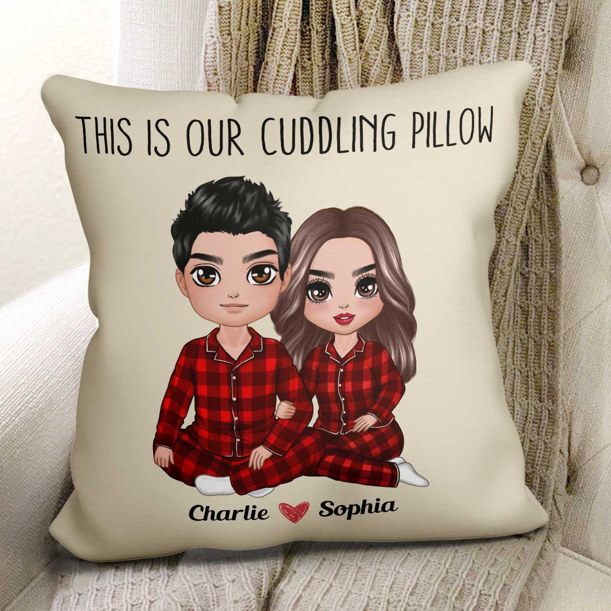 This Is Our Cuddling Personalize Pillow - Valentine‘s Day Gift - Gift For Him Gift For Her