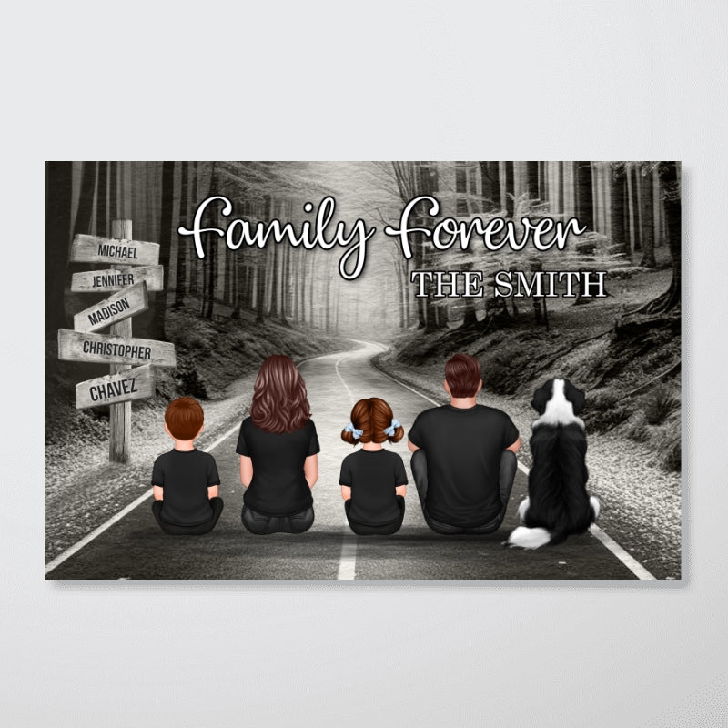 Family Road Personalized Poster, Gift, Father's Day Gift