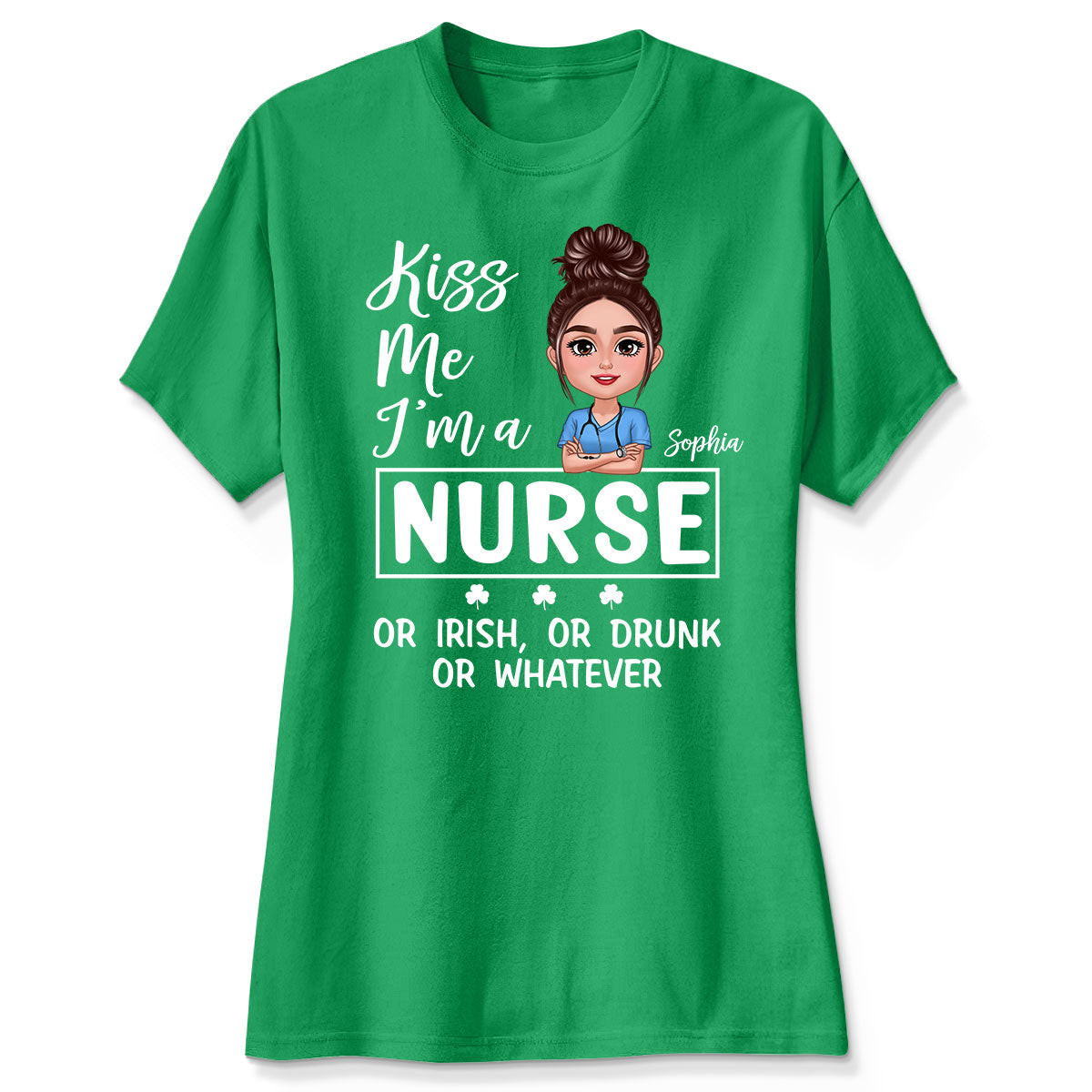 Kiss Me Occupation Title St. Patrick's Day Personalized Shirt