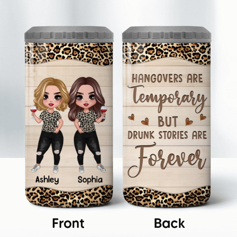 Doll Besties Standing Leopard Personalized 4 In 1 Can Cooler
