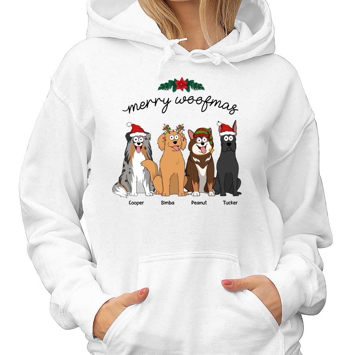 Happy Howlidays Merry Woofmas Cartoon Dogs Gift For Dog Lover Personalized Shirt