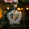 Forever In My Heart Memorial Photo Keepsake Personalized Acrylic Keychain