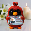Always With You Custom Photo Berry Tree Snow Handmade Cardinal - Personalized Crochet With Card - Sympathy Gift Memorial Keepsake