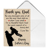 Thank You Dad Father‘s Day Gift Greeting Card Postcard