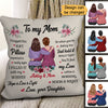 To My Mom Flower Mother's Day Gift For Mom Personalized Pillow (Insert Included)