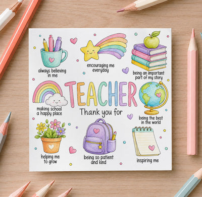 Teacher Thank You Card